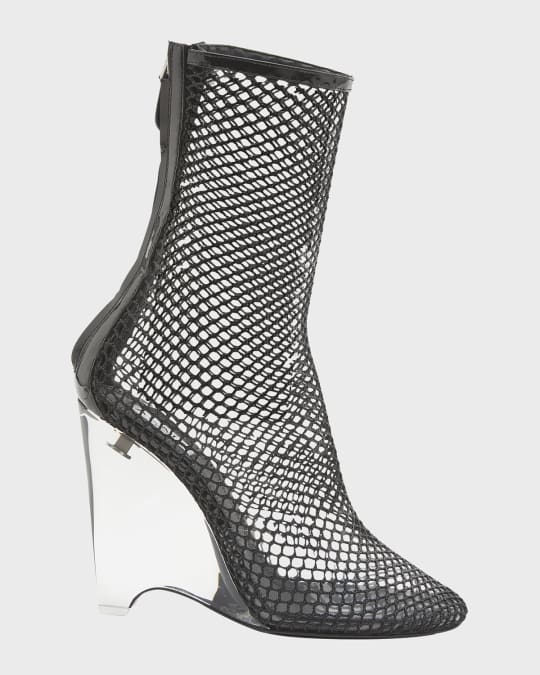 Glass heel booties hotsell