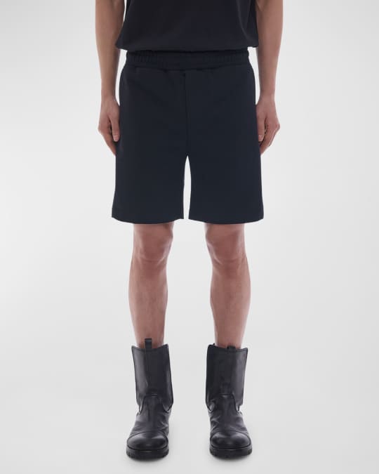 Helmut Lang Men s Side Logo Sweat Shorts Neiman Marcus