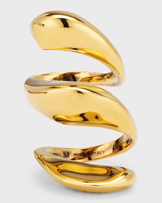 Alexander mcqueen gold discount ring