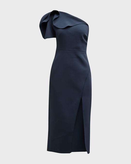 acler one shoulder dress Acler Zofia One-Shoulder Maxi Dress