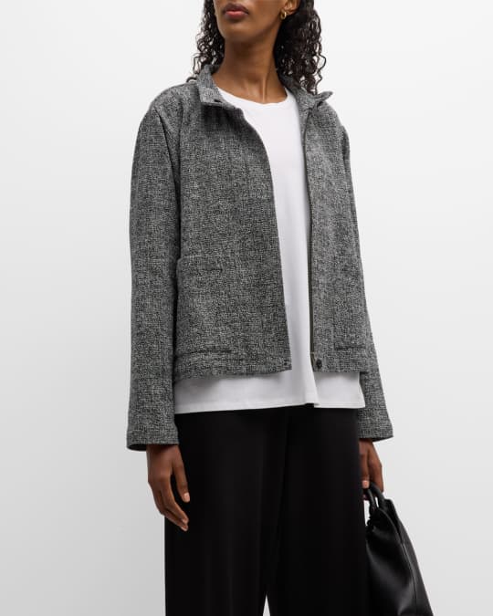 Eileen fisher tweed jacket new arrivals