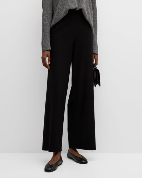 Eileen fisher wide deals leg crepe pants