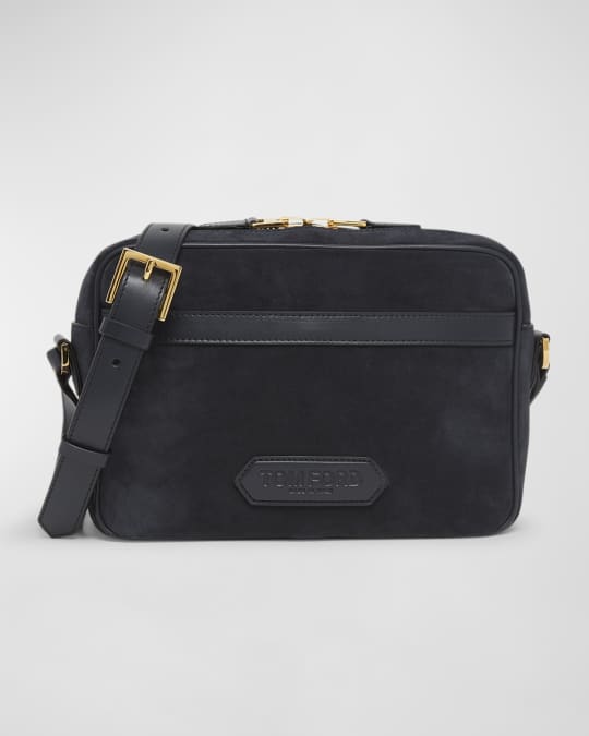 Small black suede crossbody bag cheap