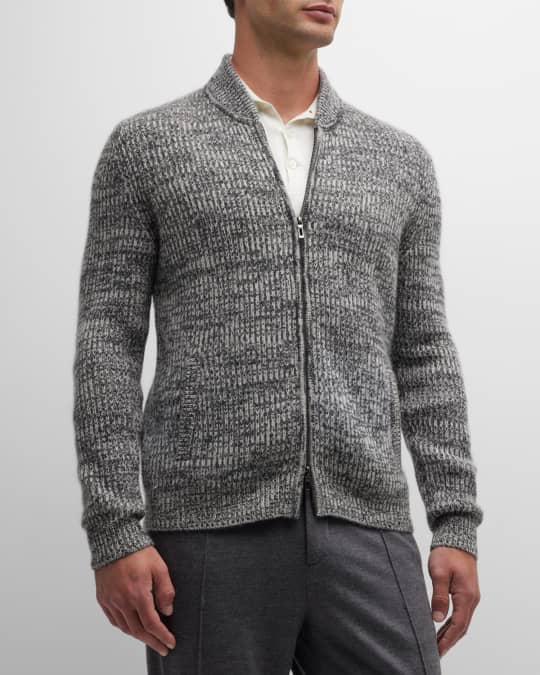 Mens cashmere clearance full zip cardigan