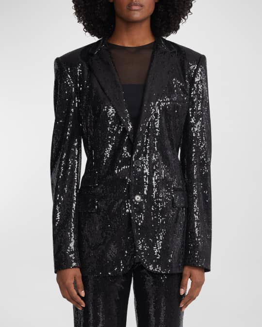 Ralph lauren sequin blazer online