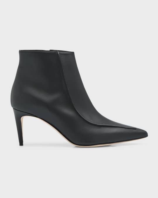 Manolo Blahnik Merasa Leather Booties | Neiman Marcus