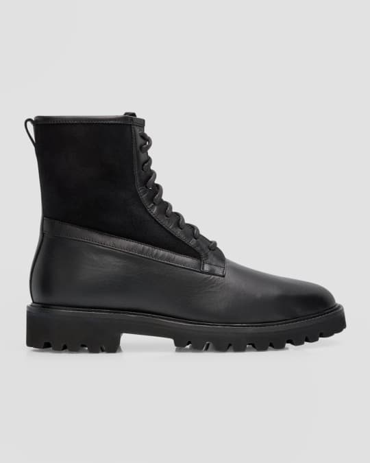 Men's Gitano Weatherproof Leather and Suede Lace-Up Boots