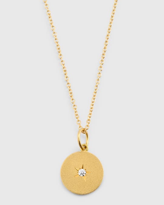 Andrea Fohrman 14K Yellow Gold Small Full Moon/New Moon Single