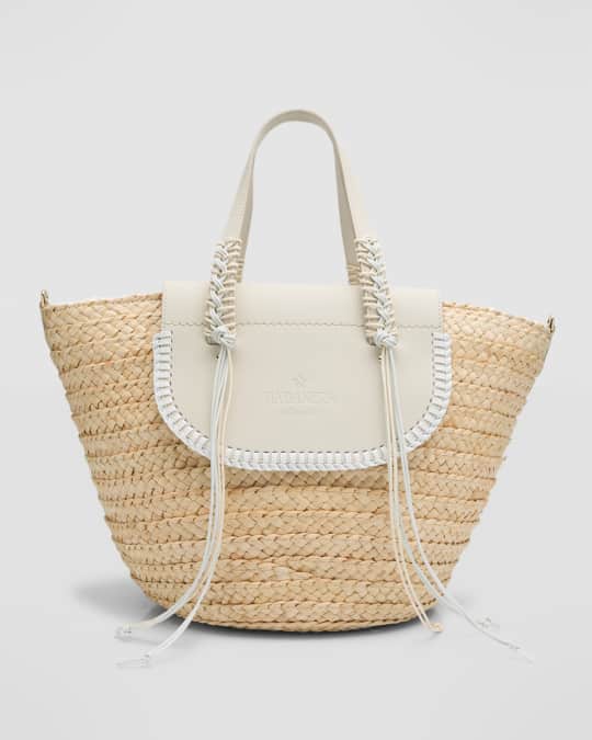 x Cuba Lab Habanera Medium Straw Tote Bag
