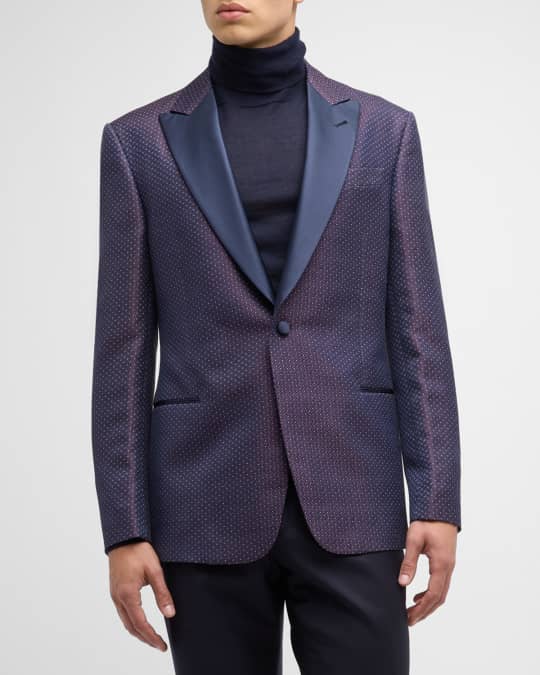 Giorgio Armani Men s Tonal Patterned Dinner Jacket Neiman Marcus