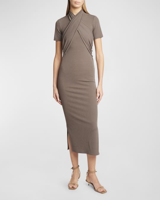knit sheer dress CUT IT OUT SLEEVELESS KNIT MAXI DRESS IN BURGUNDY – AKIRA main image 0