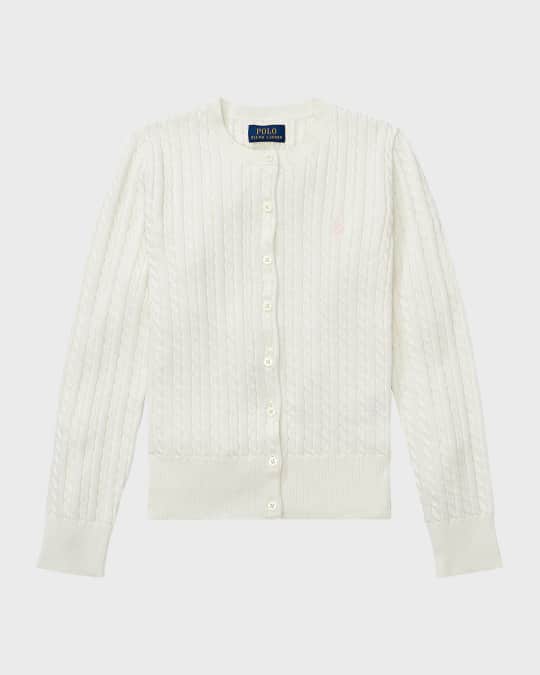 Girl's Mini Cable-Knit Cardigan, Size S-XL