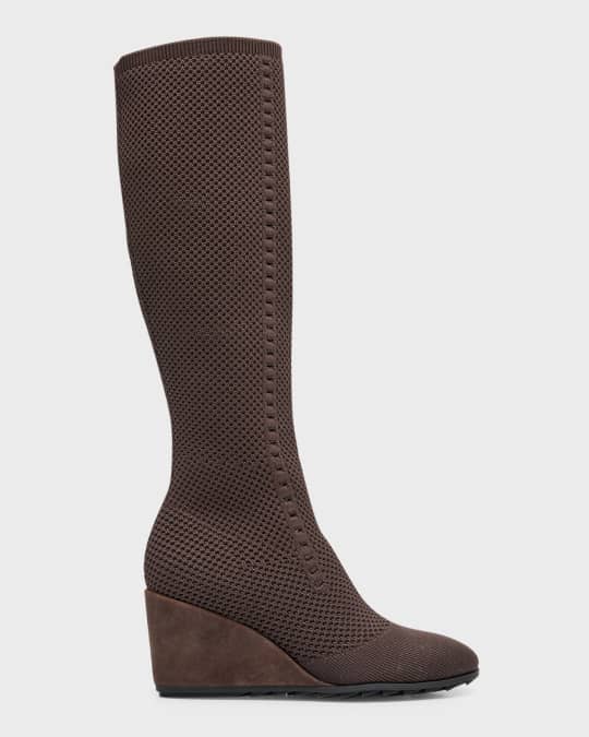 Eileen Fisher Kasana Leather Knee High Boots Neiman Marcus