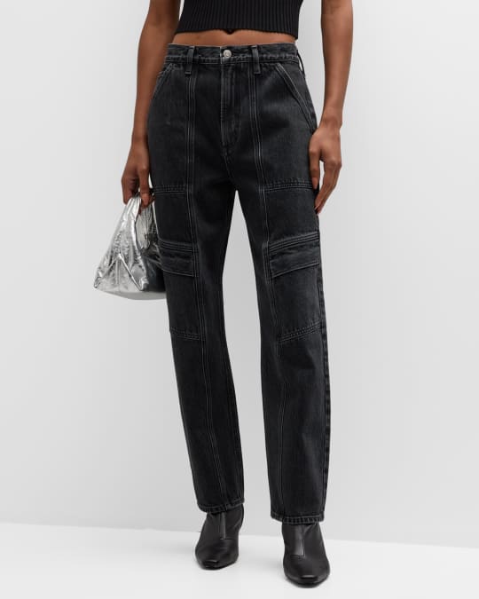 Cooper High Rise Straight Cargo Jeans
