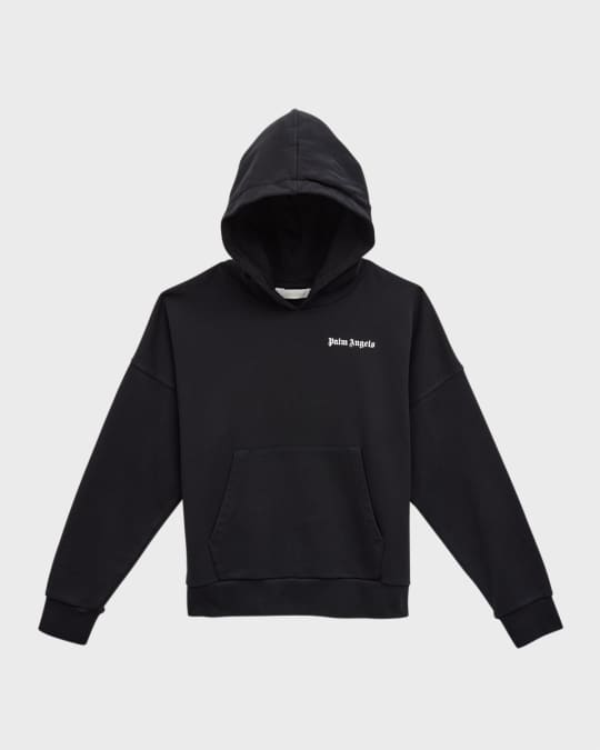 PALM ANGELS CLASSIC LOGO HOODIE フーディー M AUTHENTIC Palm Angels Curved Logo Hoodie - Black/White