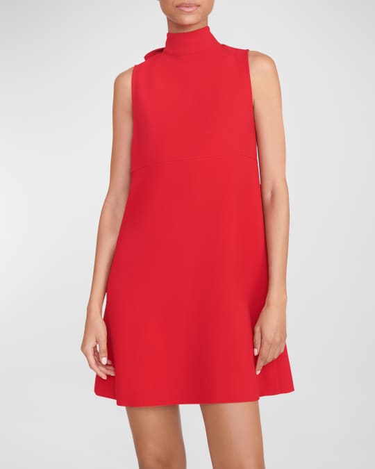 Mary Quant Knit Shift Dress with Menswear Style Necktie