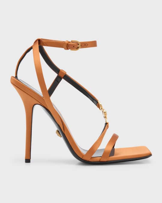 Versace signature shop ankle strap sandals