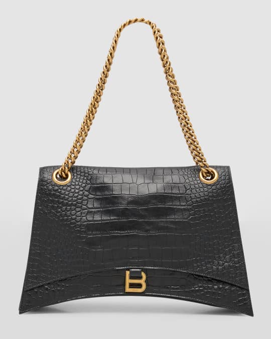 Balenciaga Crush Large Chain Bag Crocodile Embossed | Neiman