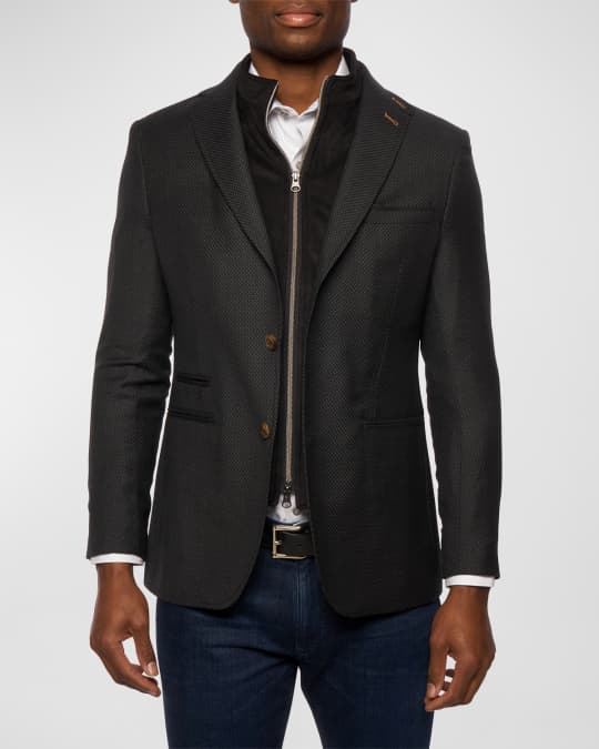 Robert Graham Men s Uptown XX Inset Zip Sport Coat Neiman Marcus