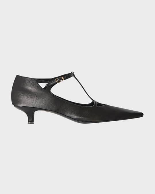 PRA MARY JANE PUMPS BLACK CALFSKIN