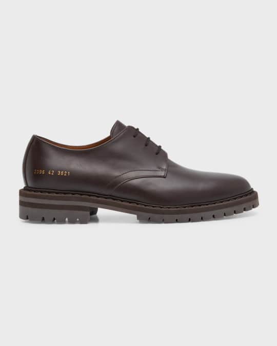 Common Projects Men s Officers Leather Derby Shoes Neiman Marcus