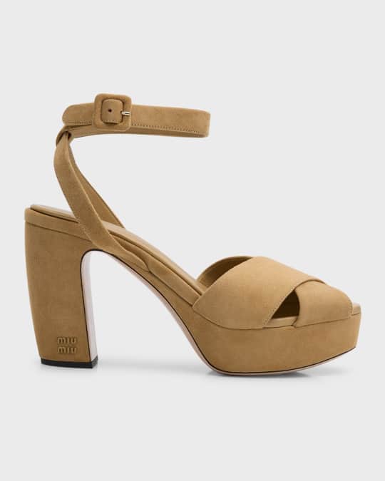 Crisscross platform sandals top