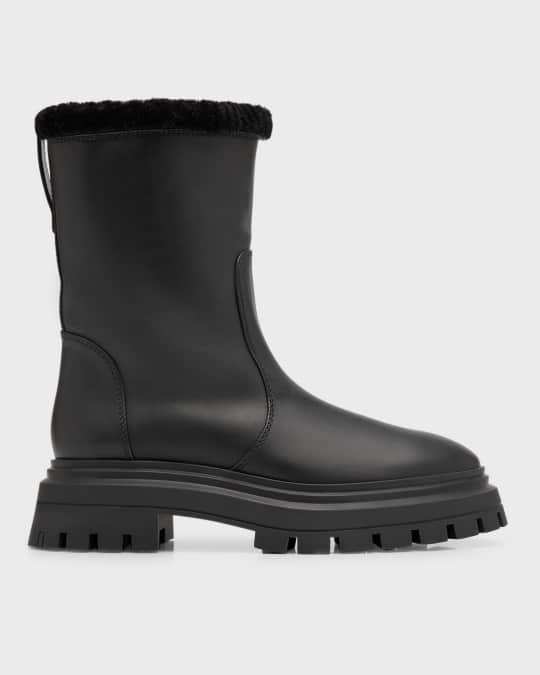 Bedford Leather Shearling Winter Booties
