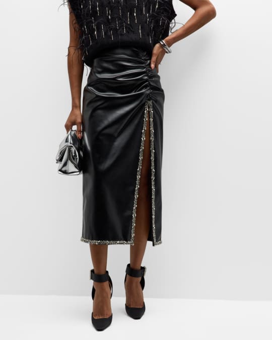 Leather skirt neiman clearance marcus