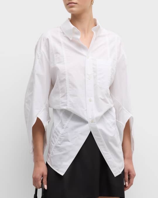 Balenciaga DIY Twisted Sleeve Shirt Large Fit | Neiman Marcus Balenciaga DIY Twisted Sleeve Shirt Large Fit | Neiman Marcus
