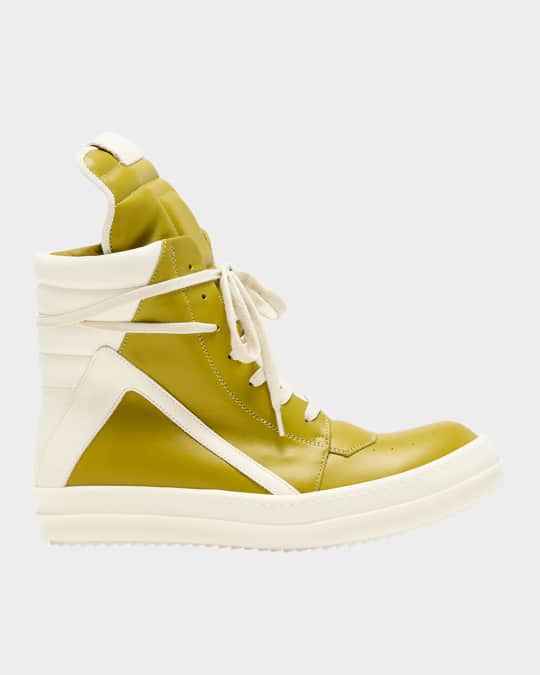 Rick Owens Scarpe Bicolor High-Top Sneakers | Neiman Marcus