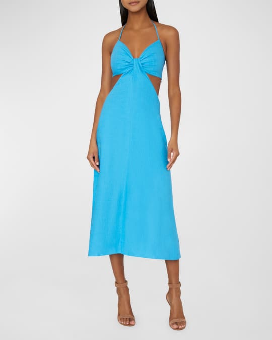Midi dress neiman marcus top