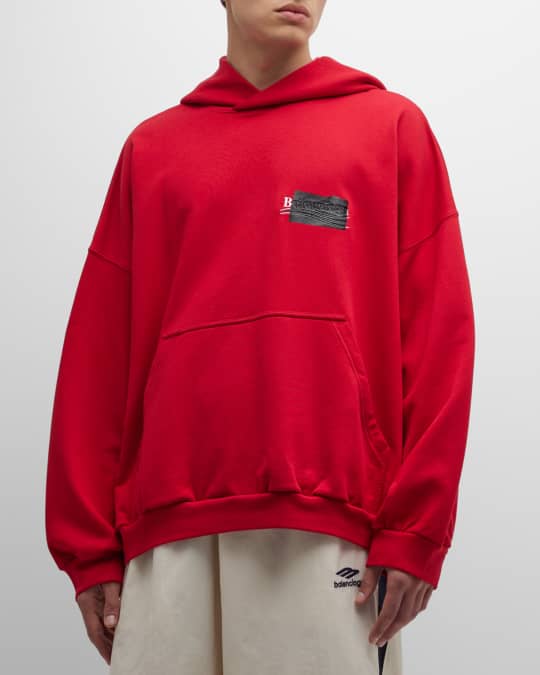 Balenciaga Men s Gaffer Oversized Hoodie Neiman Marcus