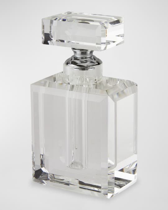 Tizo Clear Crystal Channel Shape Perfume Bottle Neiman Marcus