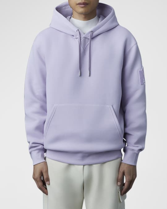 【Mackage】KRYS-R Chris R Hooded Sweatshirt Light Purple Mackage Men's Krys Logo Lettering Hoodie | Neiman Marcus