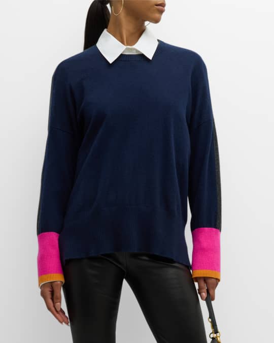 Autumn cashmere colorblock sweater discount