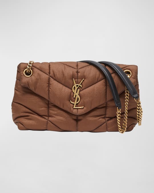 Saint Laurent Lou Puffer Small YSL Shoulder Bag in Quilted