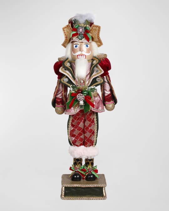 Mark Roberts Medium Peppermint Nutcracker Christmas Decoration, 34" Neiman Marcus