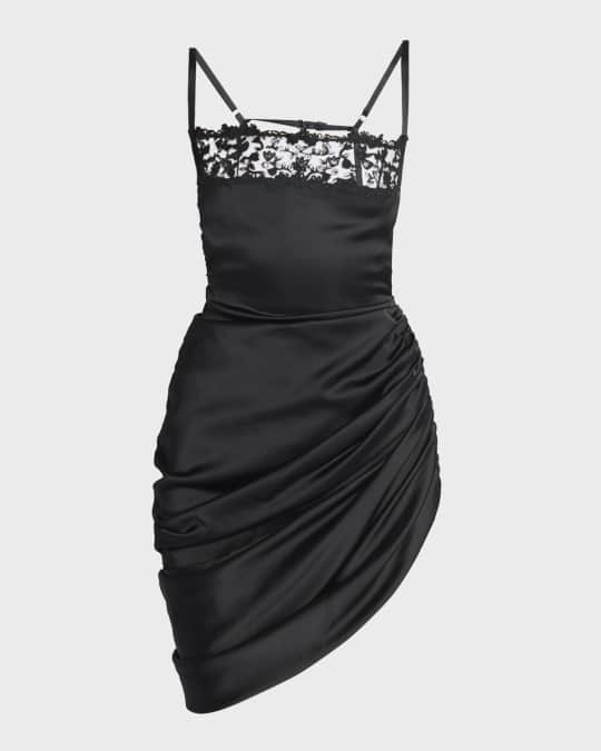 ワンピース JACQUEMUS DRAPED MINI DRESS Jacquemus Draped Mini Dress | Black | FARFETCH