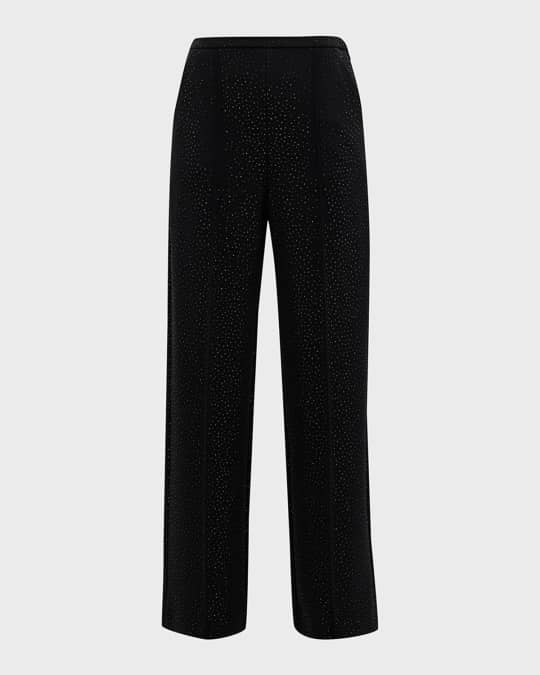 パンツ GIORGIO ARMANI Giorgio Armani Viscose Pants Giorgio Armani Textured Viscose Tapered-Leg Pleated Trousers