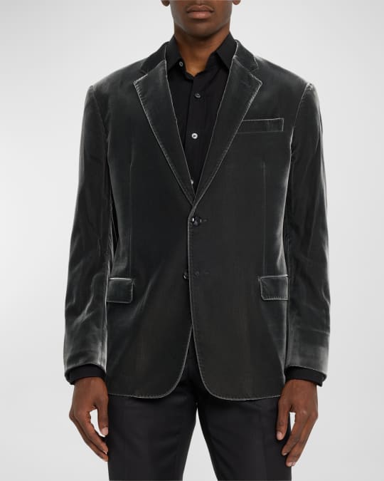 Giorgio Armani Men's Velvet Sport Coat | Neiman Marcus