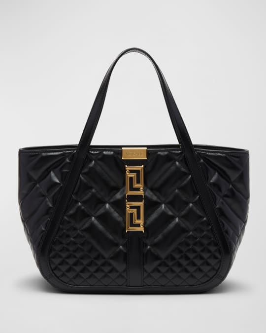 Versace Greca Goddess Small Quilted Tote Bag Neiman Marcus