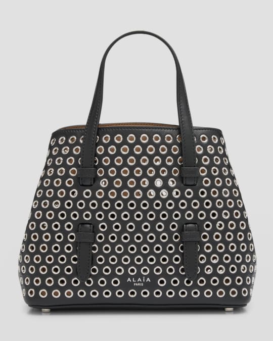 【new】★ALAIA★「Mina20」スモールレザートートバッグ ALAÏA MINA 20 Vienneウェーブ カーフスキン製バッグ | トート