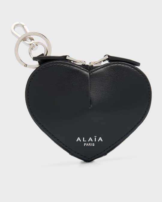 ALAIA Le Coeur Mini Charm in Leather | Neiman Marcus