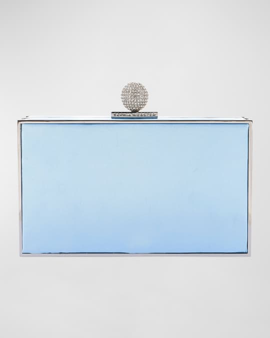 Sophia Webster Clara Box Canvas Clutch Bag Neiman Marcus