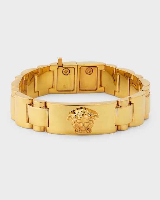 Versace mens gold bracelet outlet