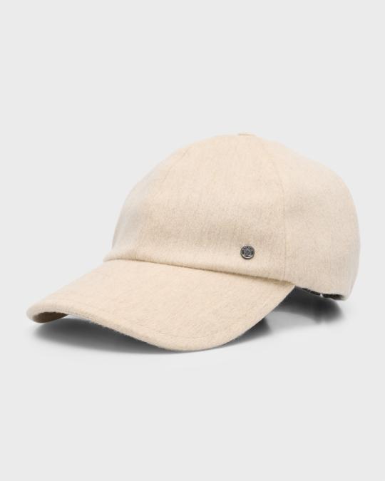 Maison Michel Jason Cashmere-Blend Baseball Cap | Neiman Marcus