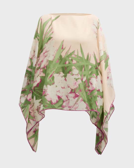 Liguria Cashmere-Blend Poncho 