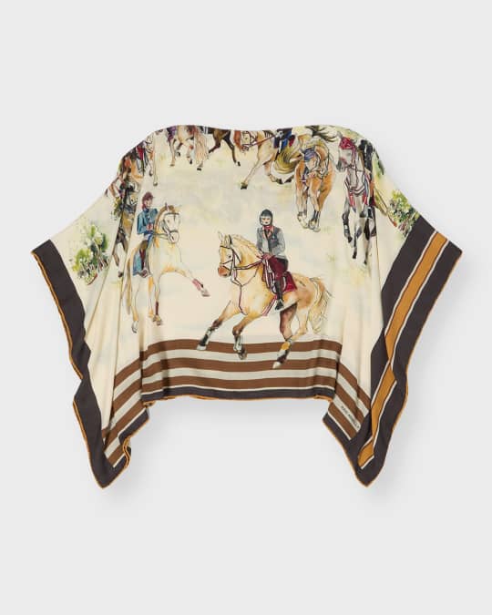 Verona Cashmere & Silk Poncho 