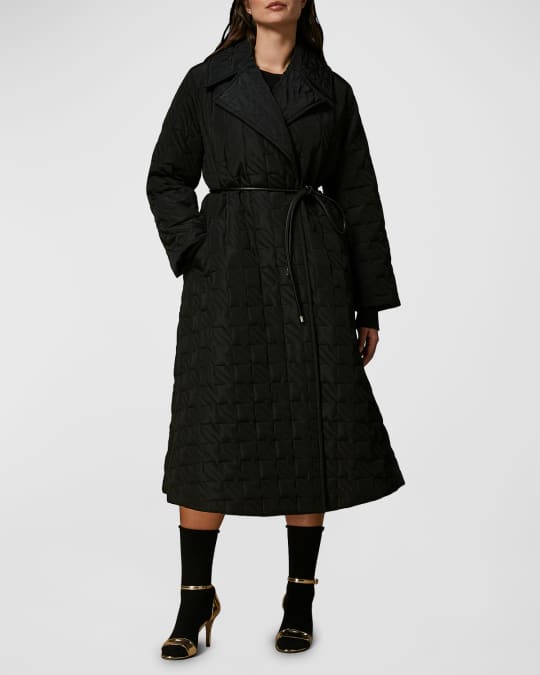 Plus Size Perfetto Quilted Wrap Coat