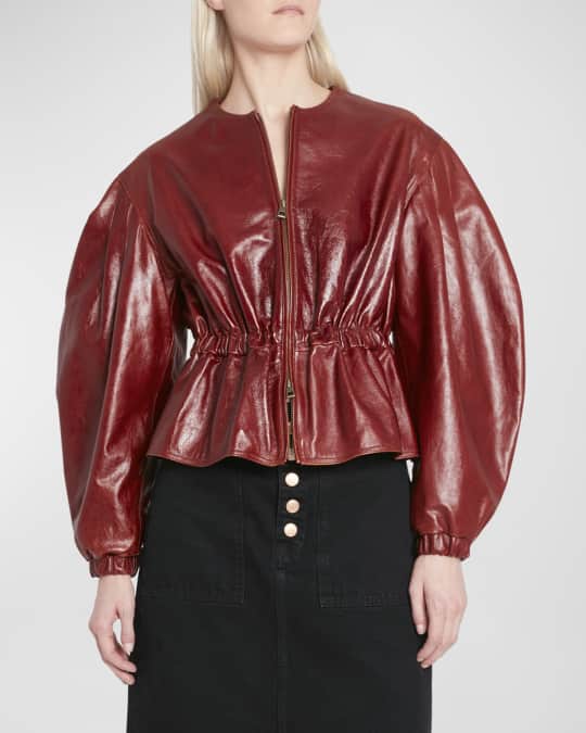 ulla johnson ウラジョンソン　ジャケット　本革　サーモンオレンジ ulla johnson ウラジョンソン ジャケット 本革 サーモンオレンジ
